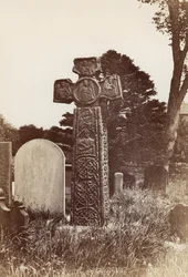 Das Eyam-Kreuz (Sepia-Foto)